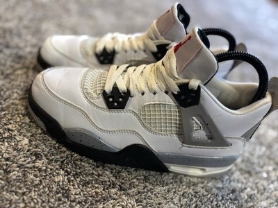 Nike Air Jordan Retro 4 Cement White Size 6.5 2012