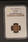 1909-S VF 35  NGC Certified BN Lincoln Cent