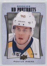 2016-17 Upper Deck UD Portraits Rookie Gold Foil 35/99 Pontus Aberg #P-62 t4t