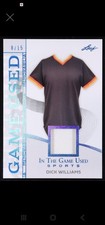 Dick Williams 2025 Leaf in the Game Used Memorabilia Sapphire #GM-13 #8/15