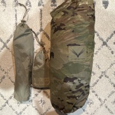 LiteFighter Camouflage Green Bivvy Tent with Carry Bags for Camping Outdoor Use