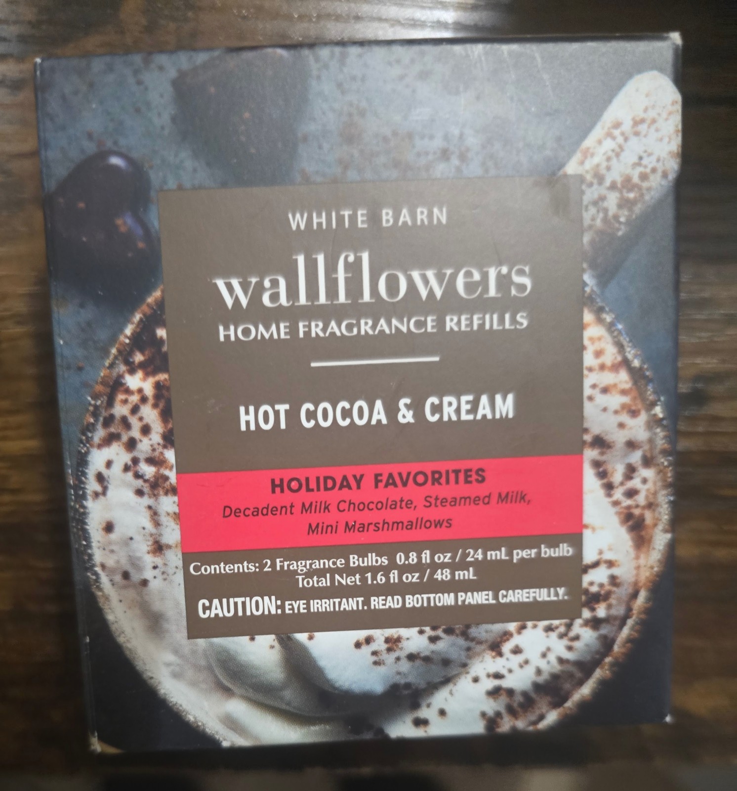 Bath and Body Works Wallflower Refill "Hot Cocoa & Cream" 2-