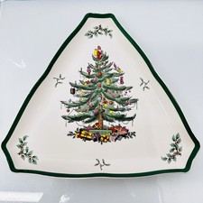 Spode Christmas Tree Dreieckige Platte Servierplatte 29 x 26,5 cm