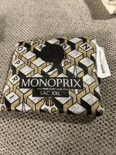 Monoprix Bag Paris Map Reusable  Grocery Shopping Tote France Market