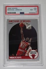 1990 Hoops Basketball Card #65 MICHAEL JORDAN Bulls Graded PSA 8 NM-MT