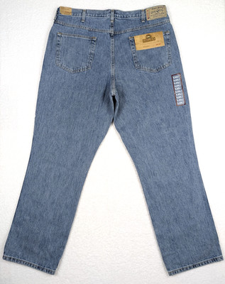 NEW RedHead Jeans Mens 40x32 Blue Relaxed Straight Zip Fly Denim Pants RH101972