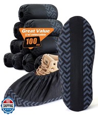 X-Large 100 Pcs Shoe Covers Disposable Non-Slip,Shoe Covers for I