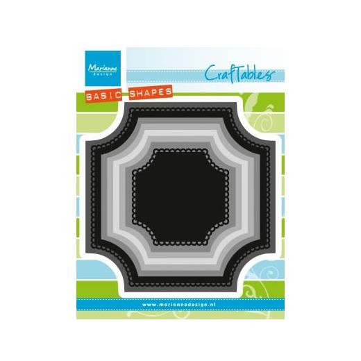 Marianne Design Craftables Cutting Dies - Basic Square CR1438