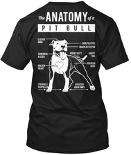 Pit Bull Anatomy- Release Anatomy Of A T-Shirt Made in USA Size S to 5XL
