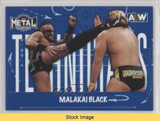 2022 Skybox Metal Universe AEW All Elite Wrestling Malakai Black #TN-24 READ 6o2