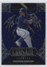 2023 Panini Chronicles Crusade Blue Velocity Prizm /99 Addison Barger #25