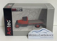 Artitec 1/87 (H0): 387.711 Ford Model Aa Flachpritschen-Lkw, Rot/Schwarz