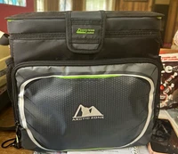 Arctic Zone Zipperless Cooler Bag Black/Gray/Green Hard Liner Strap 16 qt