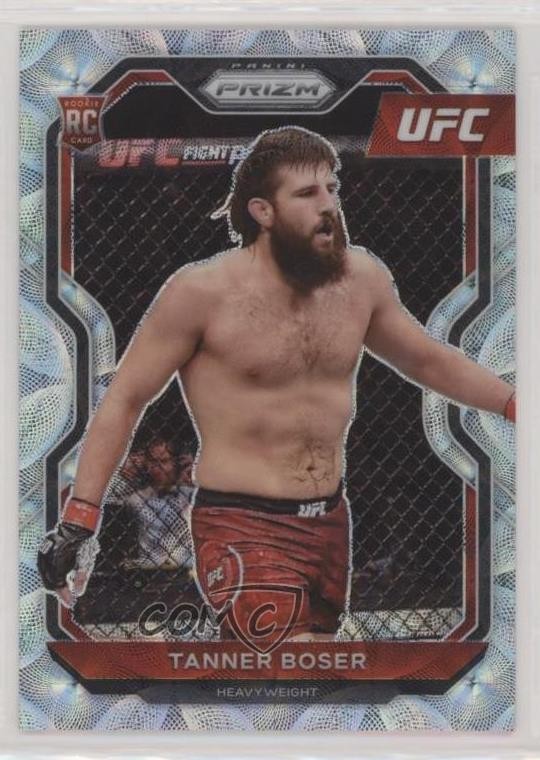 2021 Panini Prizm UFC Premium Box Set Scope Prizm 45/99 Tanner Boser #91 0s9t
