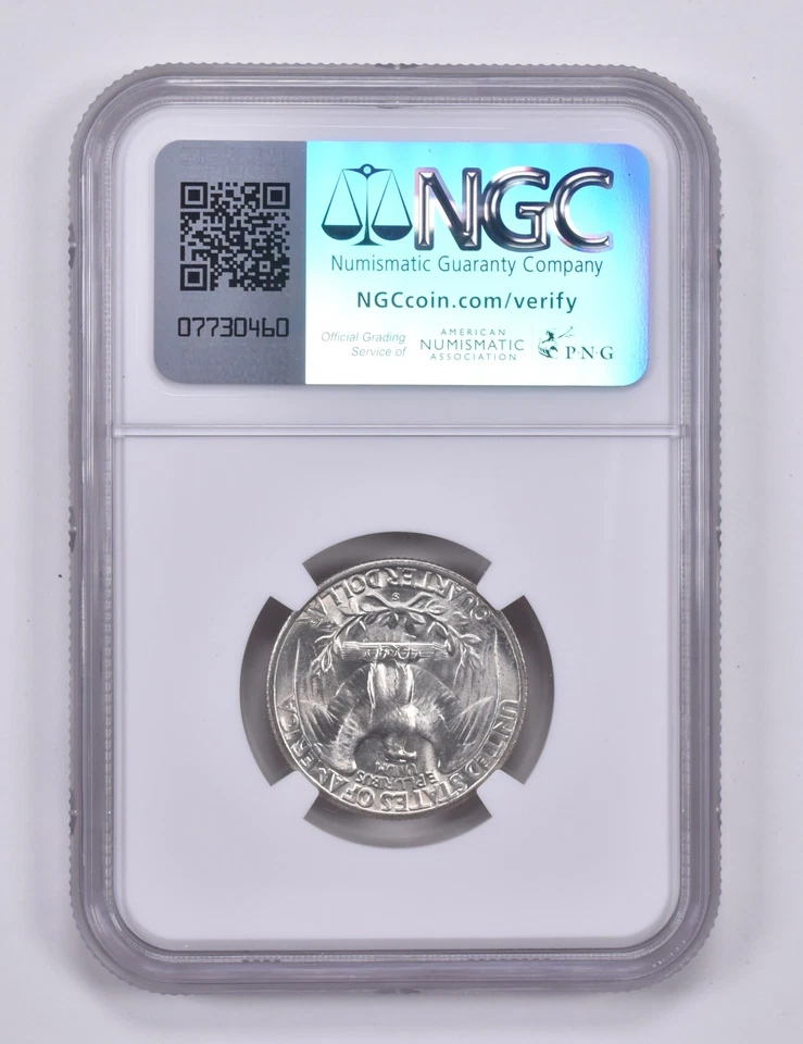 1946-S/S Error Washington Quarter MS65 NGC Special Label *2164 - Image 2 of 4