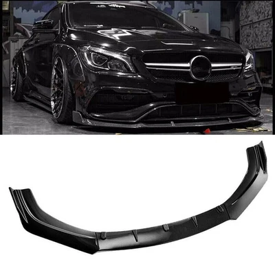 Car Front Bumper Lip Spoiler Splitter Body Kit Fit Mercedes-Benz Carbon Emuzveyc - Image 1 of 4