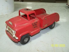 Vintage Pressed Steel Buddy L GMC #6 Firetruck 1950's