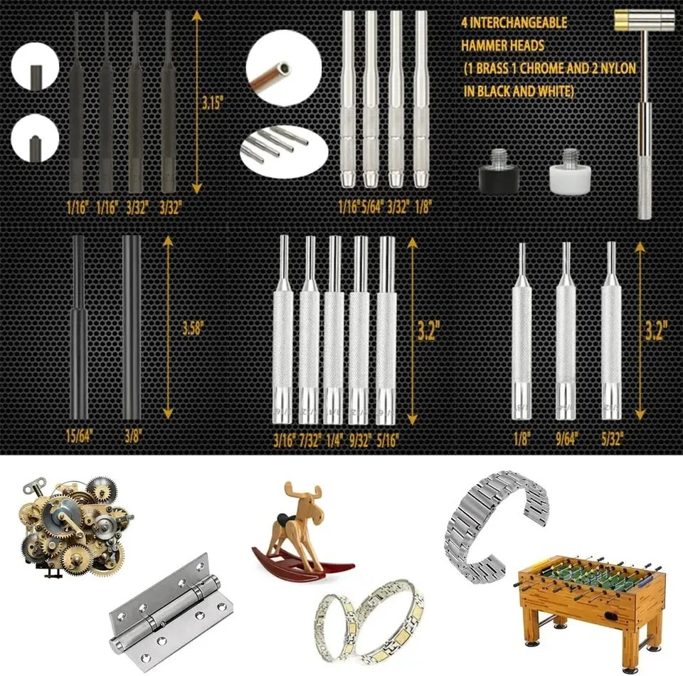 Gun Punch Set Hammer Bench Block Gunsmith Firearm Gun Rifle Handgun ...