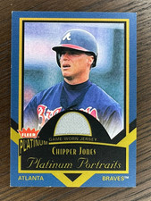 Chipper Jones 2003 Fleer Platinum Portraits Relic #PP/CJ Game Used Patch Braves