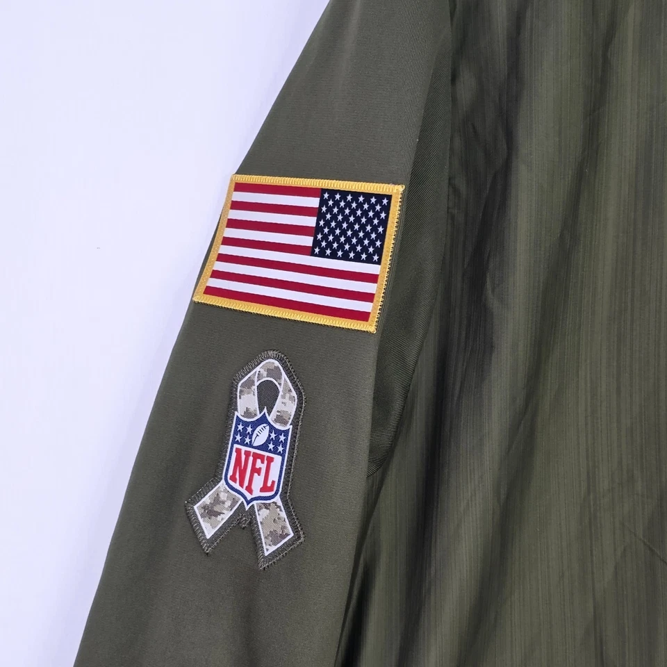 Dallas Cowboys Jacket Windbreaker Nike Salute to Service Full Zip Men's Medium - Image 4 of 4