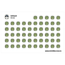 Lettuce Planner Stickers – Healthy Meal Prep & Decorative Veggie Decals