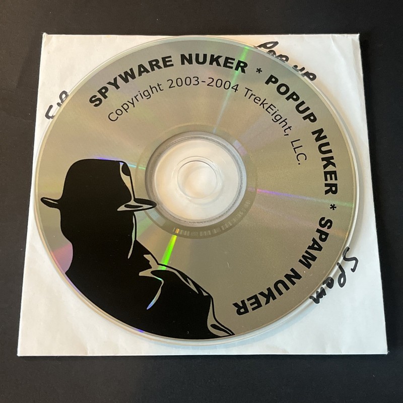 CD TrekEight Spyware Nuker Spam Nuker Popup Combo CD Untested/ Unknown Contents