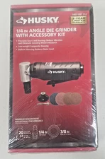 Husky 1/4" Angle Die Grinder with Accessory Kit - Black 1003 097 312 #H4230C NEW
