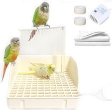 Automatic Parakeet Bird Bath with Pump, Large Bird Shower Fountain Indoor Bathtu