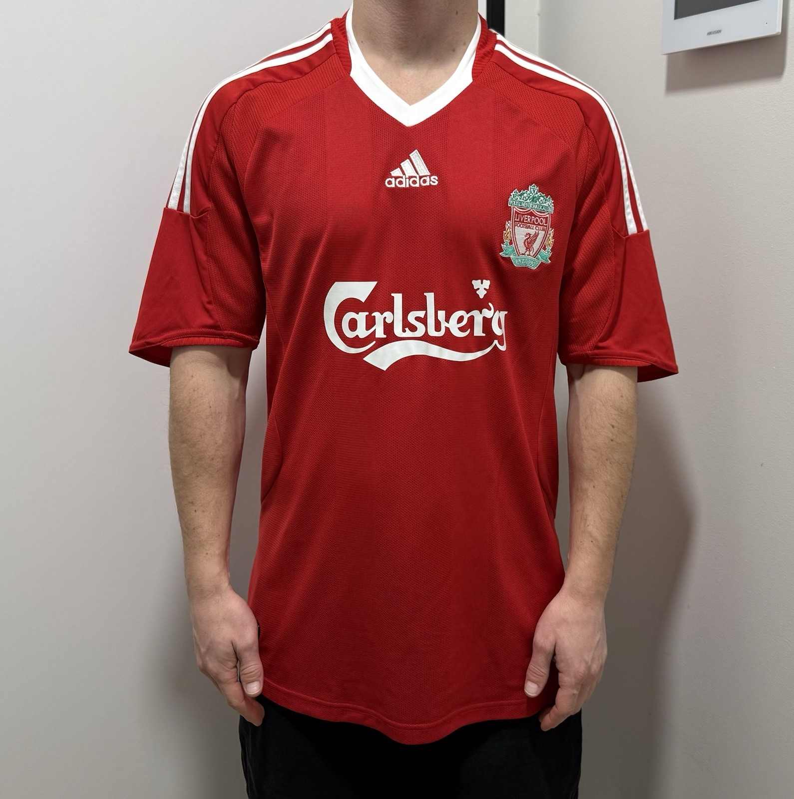 Vintage Liverpool 2008 2009 2010 Home Jersey Shirt Soccer Football Adidas M