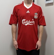 Vintage Liverpool 2008 2009 2010 Home Jersey Shirt Soccer Football Adidas M