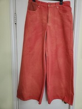 Nwot Free People Waterfalls Baggy Wide Leg Back Buckle Sz 30