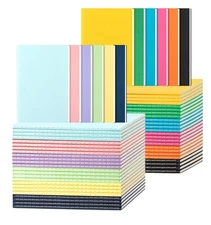 60 Pack Colorful Lined Notebooks for Writing, Journals Bulk, A5 Composition B...