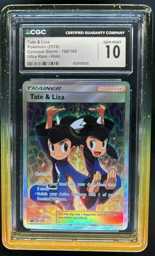 2018 Pokemon SM Celestial Storm Tate Liza #166/168 CGC 10