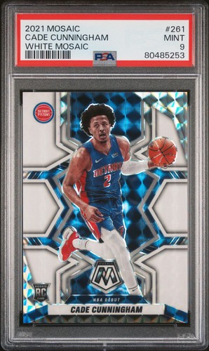 Cade Cunningham [White] #261 2021 Panini Mosaic card