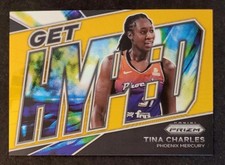 Tina Charles 2022 Prizm WNBA Get Hyped Gold Prizm /10 #3 Phoenix Mercury 🔥🔥