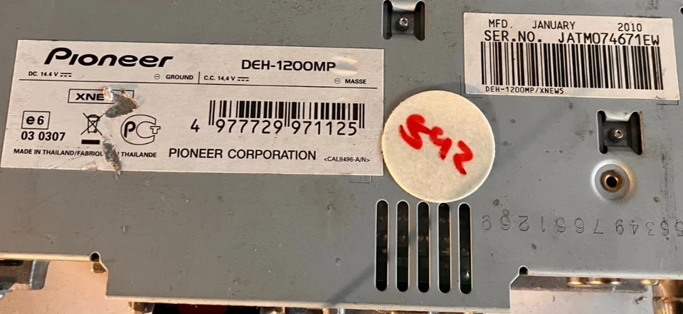 Pioneer CD-Player Model No. DEH-1200 MP Nr.000542 - Bild 3 von 3