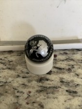 Vtg Colt Firearms 150th Anniversary 1836-1986 Glass Black Silver Shooter Marble