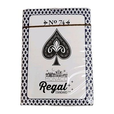 Regal Games Monaco Royal Casino Standard Playing Cards #74 Sku #0211 Blue Deck