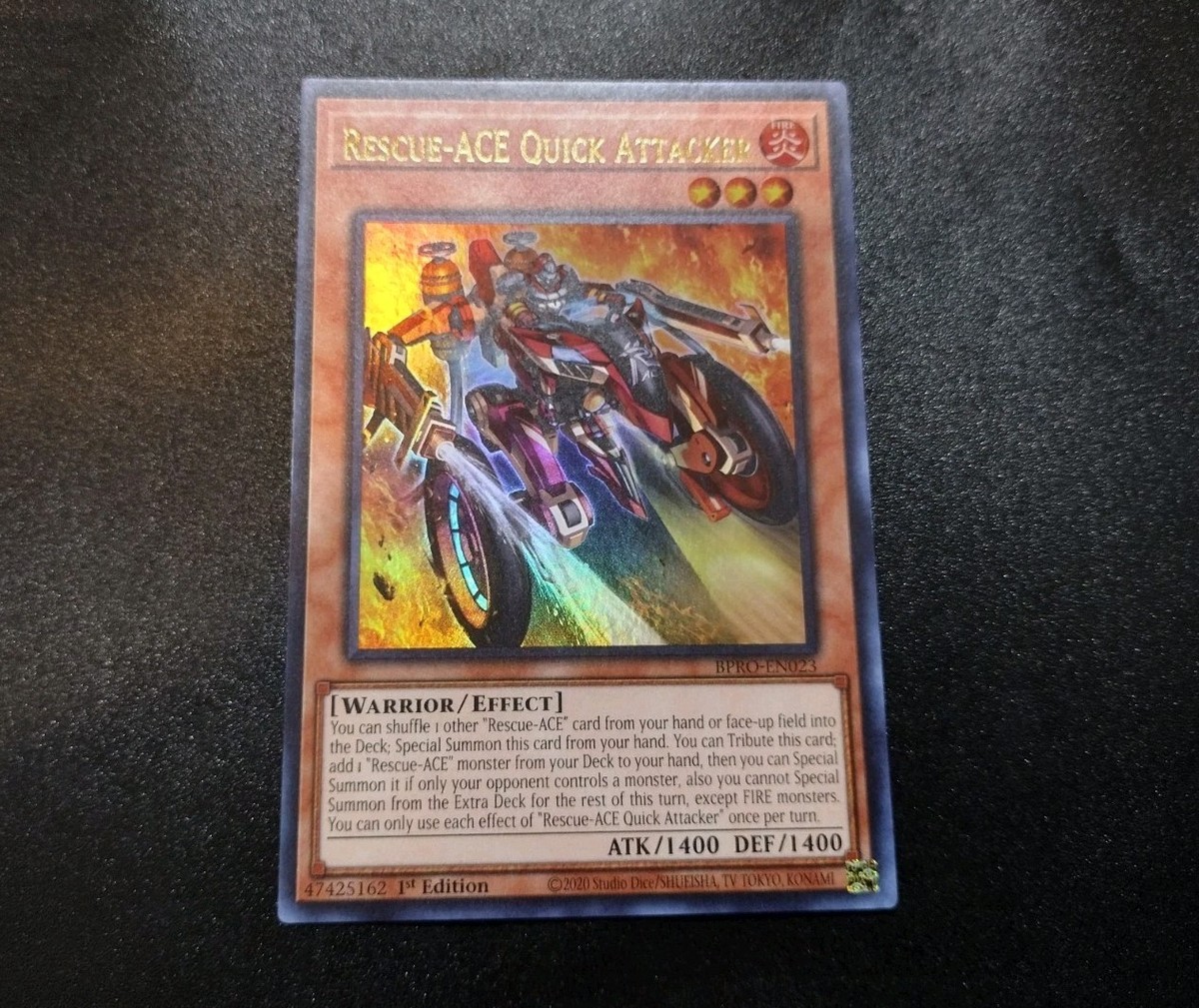Rescue-ACE Quick Attacker BPRO-EN023 1st Edition Ultra Rare Yugioh Card NM  | eBay