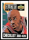 1994-95 Upper Deck Collector's Choice Checklist #420 Michael Jordan Bulls card