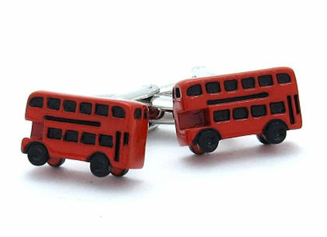 Red Double Decker Bus Cufflinks