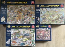 Puzzle Konvolut- 4 x  Jan van Haasteren, 3000 + 1500 + 1000 + 950 Teile 😍