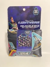 2022 Disney Pixar Toy story Buzz Light year Reusable Bag Holds 4 Bags Groceries