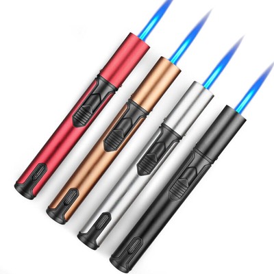 Butane Jet Torch Lighter Windproof Cigar Lighter with Visible Window Refillable