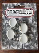 NEW - Set of 4 - All Parts - Ukulele Tuning Keys Nickel White  