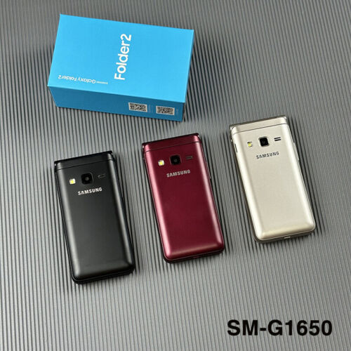 NEW Original Samsung Galaxy Folder2 SM-G1650 Dual SIM Flip Unlocked SmartPhone - Picture 3 of 11