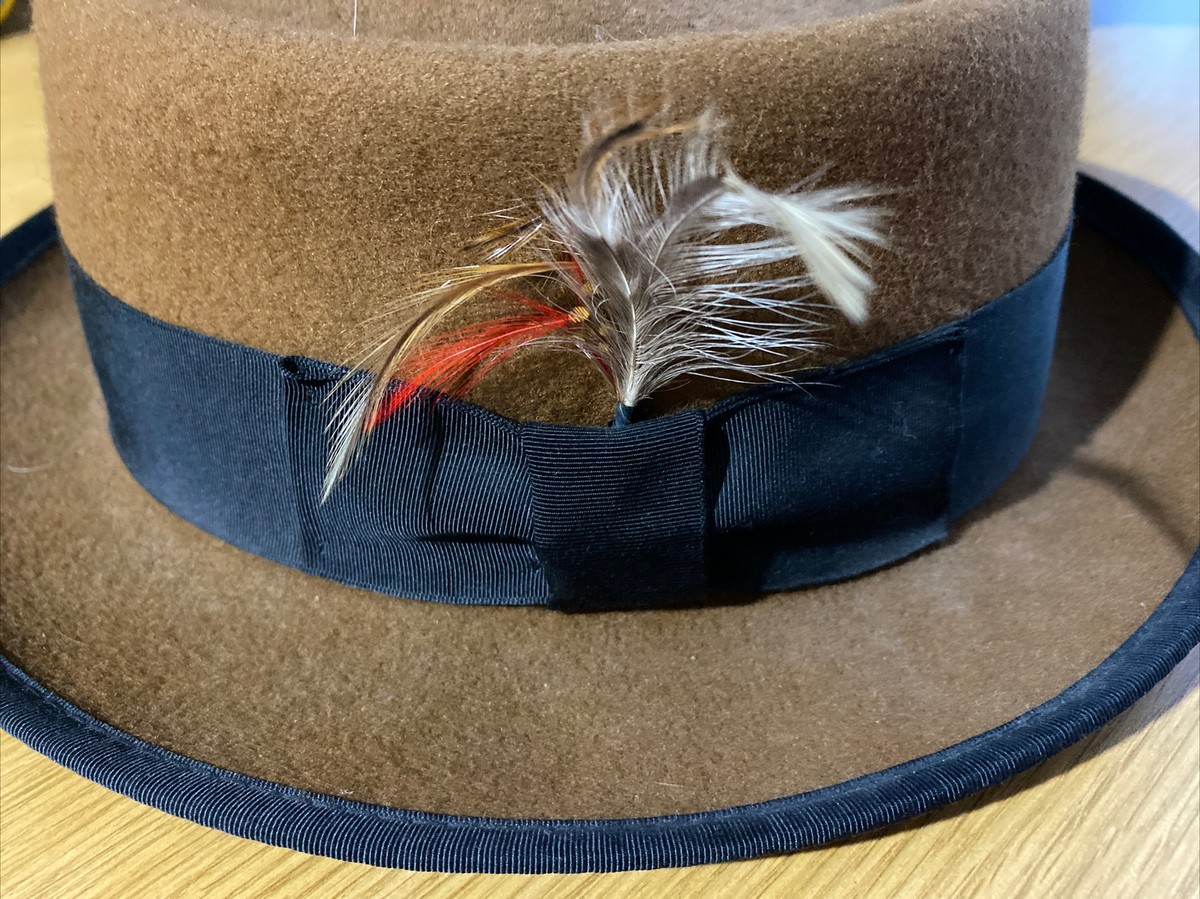 New York Hat Co. Vintage Dark Brown Wool Fedora Hat Size Large New York Hat Co 100% Wool Fedora Brown size M Made in USA  main image 2
