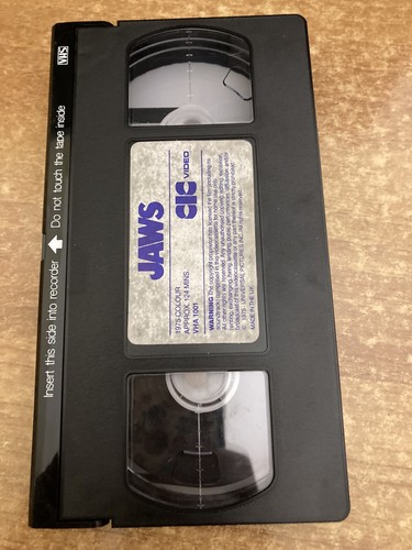 JAWS British VHS UK GB Shark Movie RARE Videotape Steven Spielberg Video Tape - Bild 14 von 17