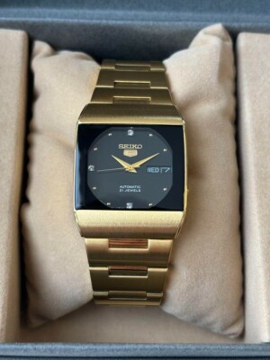 Rare!!][Top Mint]SEIKO5 DRESS Square Automatic Winding SNY350J1