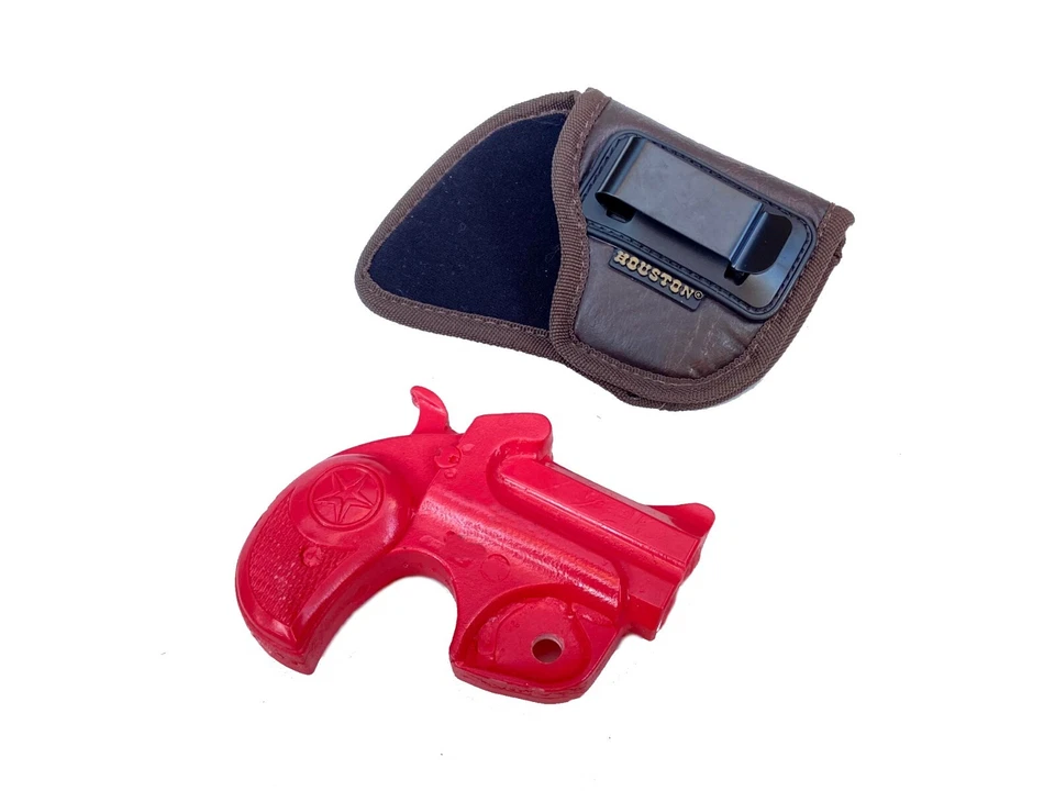 Brown Houston IWB Soft Gun Holster for Bond Arms Roughneck 2.5" 357/38/9mm/45ACP - Image 4 of 4